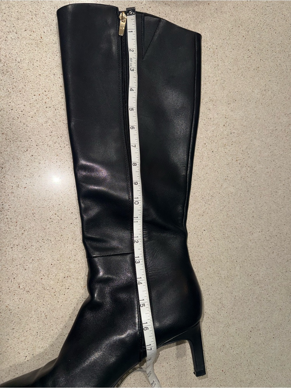 Marc Fisher Classic Black Knee-High Pointed Toe Leather Boots💕 - Picture 8 of 13